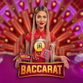 Mega Baccarat slot logo by Pragmatic Play at LiraSpin Casino